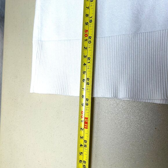 14th & Union cream knit button up 3/4 sleeve cardigan Medium - Picture 5 of 7